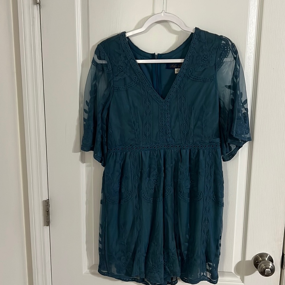 Dusty blue romper